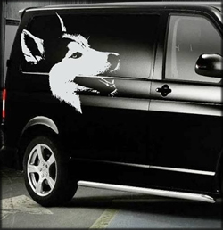 Husky Face Van Decal